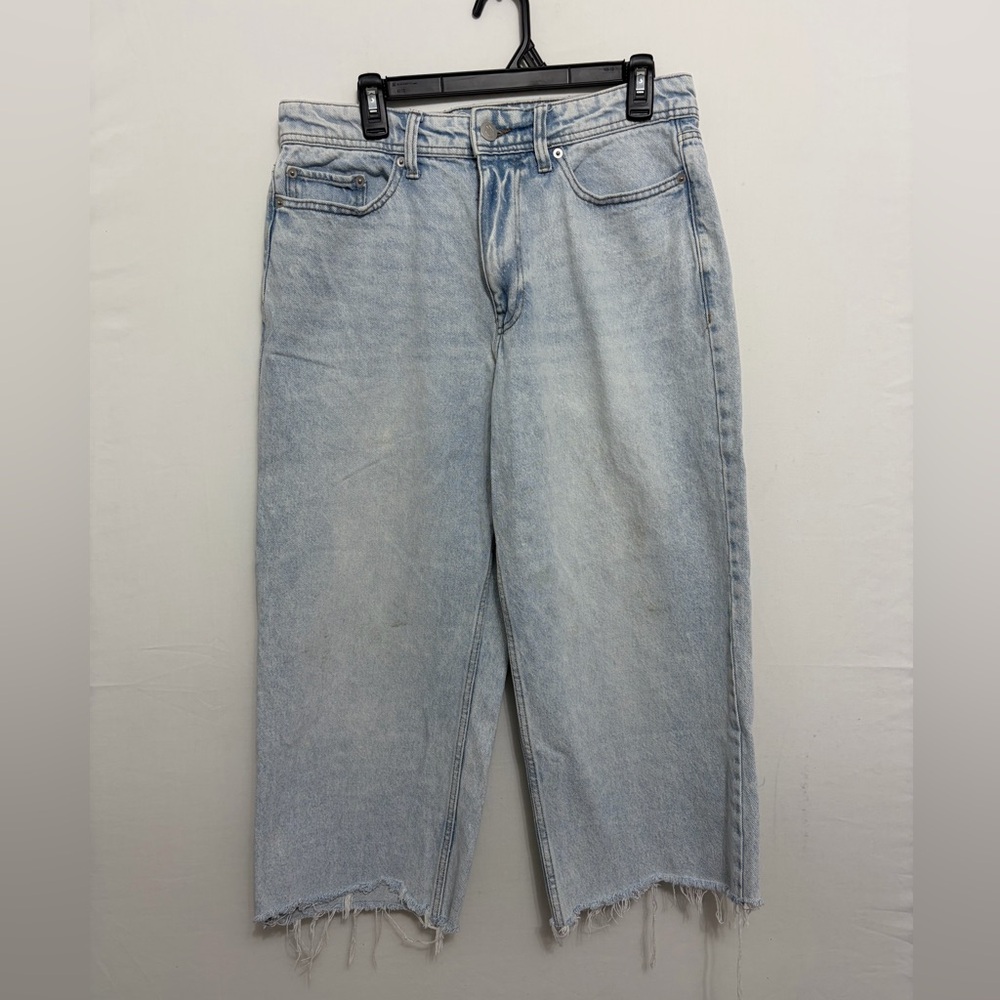 Original Use Baggy Men’s Jeans size 30x30 Light Wash Distressed Raw Hem(A494)✨